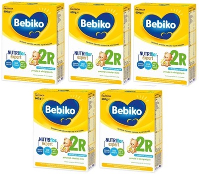 BEBIKO 2R MLEKO NASTĘPNE Z KLEIKIEM 6m+ 5x600g