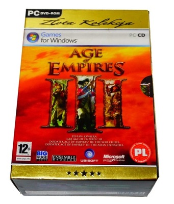 AGE OF EMPIRES III 3 ZŁOTA KOLEKCJA BOX PL PC