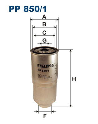 ФІЛЬТР ПАЛИВА ФІЛЬТРON PP 850/1 PP8501