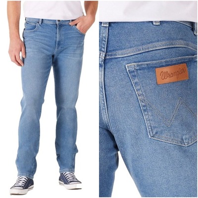 Męskie spodnie jeansowe proste Wrangler TEXAS SLIM W36 L30