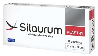 SILAURUM silikonowe PLASTRY NA BLIZNY 1 szt 10x3cm
