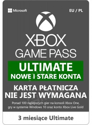XBOX GAME PASS ULTIMATE 3 MIESIĄCE + EA PLAY