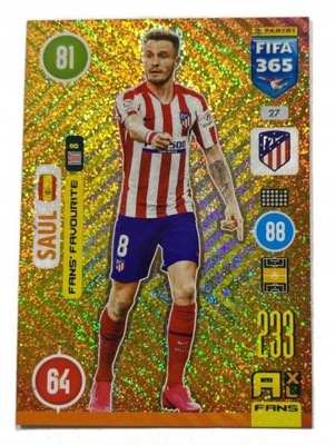 FIFA 365 2021 PANINI FANS FAVOURITE Saul 27