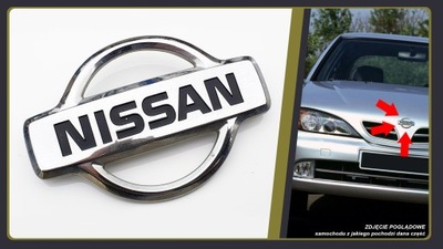 NISSAN PRIMERA P11 RESTYLING EMBLEMA INSIGNIA LOGOTIPO DE CAPO PARTE DELANTERA  