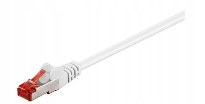MicroConnect F/UTP CAT6 0,5m Biały PVC