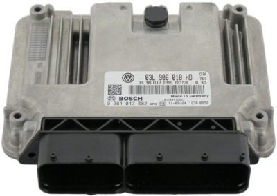 Бортовий комп'ютер ecu vw eos 2.0 tdi 03l906018hd 0281017382 фото №1