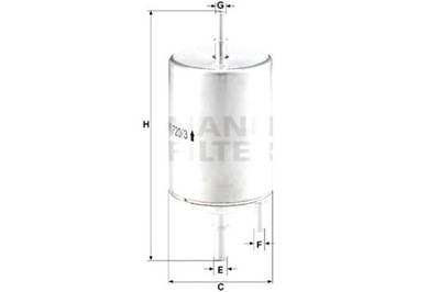 MANN-FILTER FILTRAS DEGALŲ AUDI A4 B6 A4 B7 A6 C6 1.8-4.2 11.00-03.09 