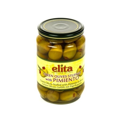 Oliwki zielone z papryką Pimiento 700g ELITA