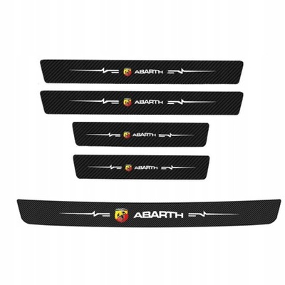 PEGATINAS PARA UMBRALES CON FIBRAS DE CARBÓN DIA ABARTH  