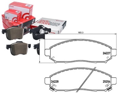 Тормозные колодки тормозные nissan leaf 10- перед brembo фото №1
