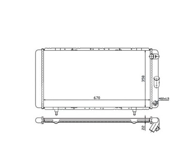 РАДИАТОР RENAULT ESPACE 01.88- 7700785734