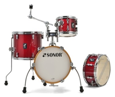Sonor AQX Micro Shell Set Red Moon Sparkle