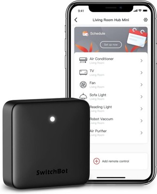 CZUJNIK PRZEKAŹNIK PRZEŁĄCZNIK SWITCHBOT HUB MINI SMART HOME STEROWANIE