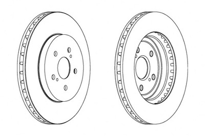 FERODO DISCS BRAKE 2 PCS. FRONT LEXUS RX TOYOTA HARRIER  