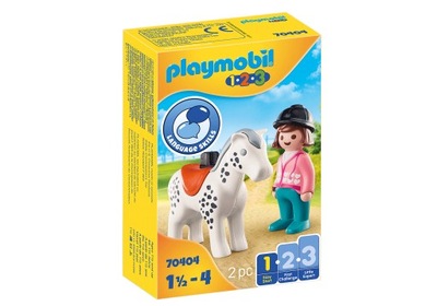 PLAYMOBIL 1.2.3 AMAZON LÓVAL 70404