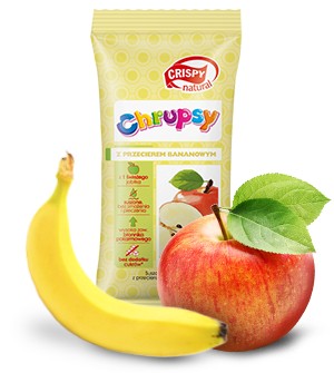 Crispy Natural Jabłko z przecierem bananowym 12g