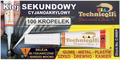 TECHNICQLL Klej sekundowy paletka C-808