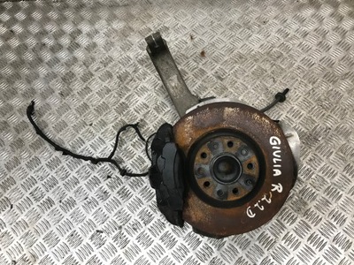 Alfa romeo giulia 2.2 jtd поворотный кулак правая ступица суппорт диск комплект фото №1