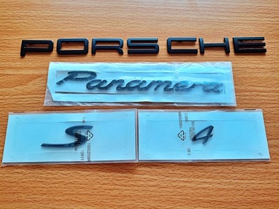 PANAMERA 971 EMBLEMA INSCRIPCIÓN PORSCHE PANAMERA 4S NEGRA NUEVO  