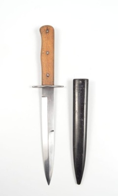 Niemiecki NÓŻ DO WALKI WRĘCZ/ OKOPOWY SYGNOWANY