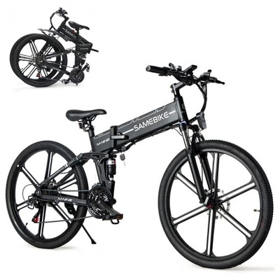 Rower elektryczny Samebike LO26-II-IT-BK-EU rama Ten sam rower aluminium
