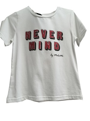 T-SHIRT DZIEWCZĘCY NEVER MIND 122 128