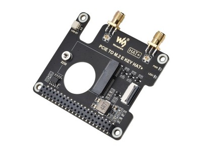 Waveshare PCIe To M.2 E KEY HAT+ – adapter HAT+ dla Raspberry Pi 5