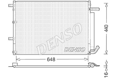 DENSO CONDENSADOR DE ACONDICIONADOR JEEP CHEROKEE 2.0D-3.2 11.13-  