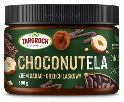 Targroch Krem CHOCONUTELA z orzechów laskowych i kakao 300g