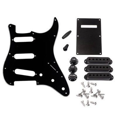 11-otworowa maskownica SSS Pickguard gitarowa z 3 przetwornikami z pojedynczą cewką