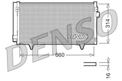 DENSO DCN36003 AIR CONDITIONING CONDENSER  