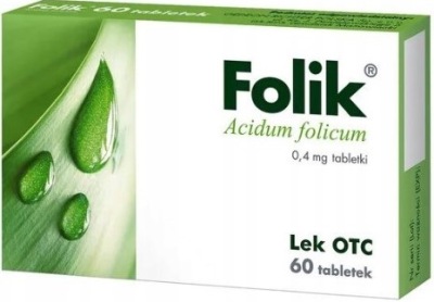 Folik KWAS FOLIOWY 0,4 mg 60 tabletek