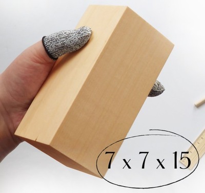 Drewno lipowe do rzeźbienia klocek 7x7x15