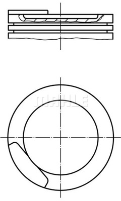 ПОРШЕНЬ 011 08 00 MAHLE