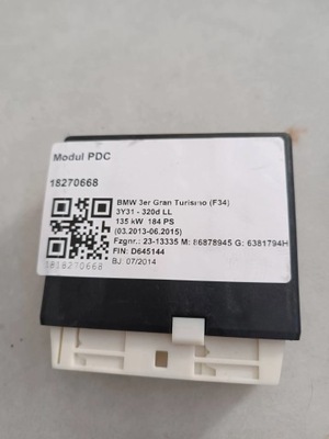 Bmw 3 gt f34 модуль pdc фото №1