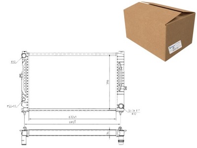 РАДІАТОР ВОДИ A 4 S 4 B5 94- ABAKUS