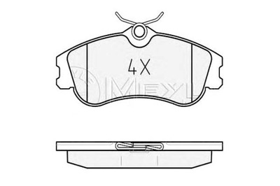 Meyle тормозные колодки тормозные citroen перед berlingo деталь фото №1