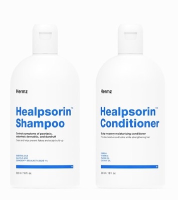 HERMZ zestaw szampon odżywka do włosów Healpsorin
