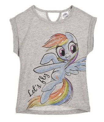 Dziewczęca koszulka szara My Little Pony 104