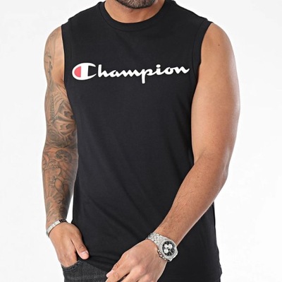 CHAMPION Koszulka Tank Top Black SLEEVELESS CREWNECK / L