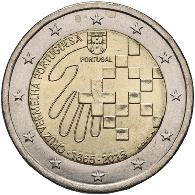 Portugalia, 2 euro 2015, Czerwony Krzyż