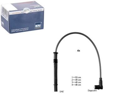 Дроти запалювання renault 1,2 16v clio ii iii ber фото №1