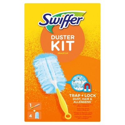 Swiffer zestaw do sprzątania kurzu 1 rączka 4 miotełki do kurzu duster kit