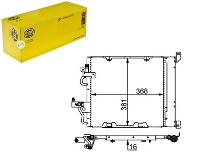 КОНДЕНСАТОР HELLA 1850099 93178961 OL5368