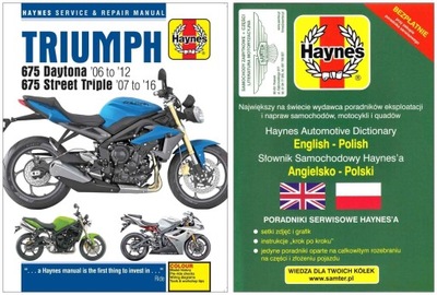 TRIUMPH 675 DAYTONA STREET TRIPLE R RX 06-16 MANUAL REPARACIÓN +GRATIS 24H  