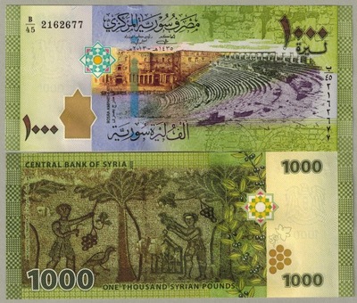 Syria 1000 Funt 2013 P-116 UNC