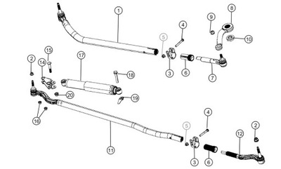 TERMINAL BARRA IZQUIERDA JEEP WRANGLER JL 18-21  