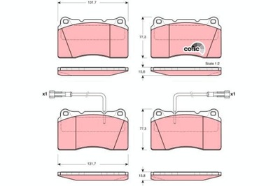 PADS BRAKE - SET COTEC GDB1363  