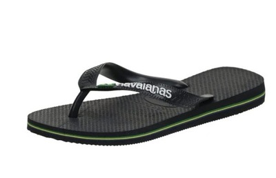 HAVAIANAS BUTY KLAPKI JAPONKI CZARNE 39/40 1ŻLA