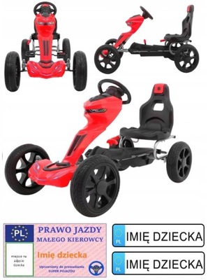 GOKART Grand Ride NA PEDAŁY PIANKOWE KOŁA HAMULEC